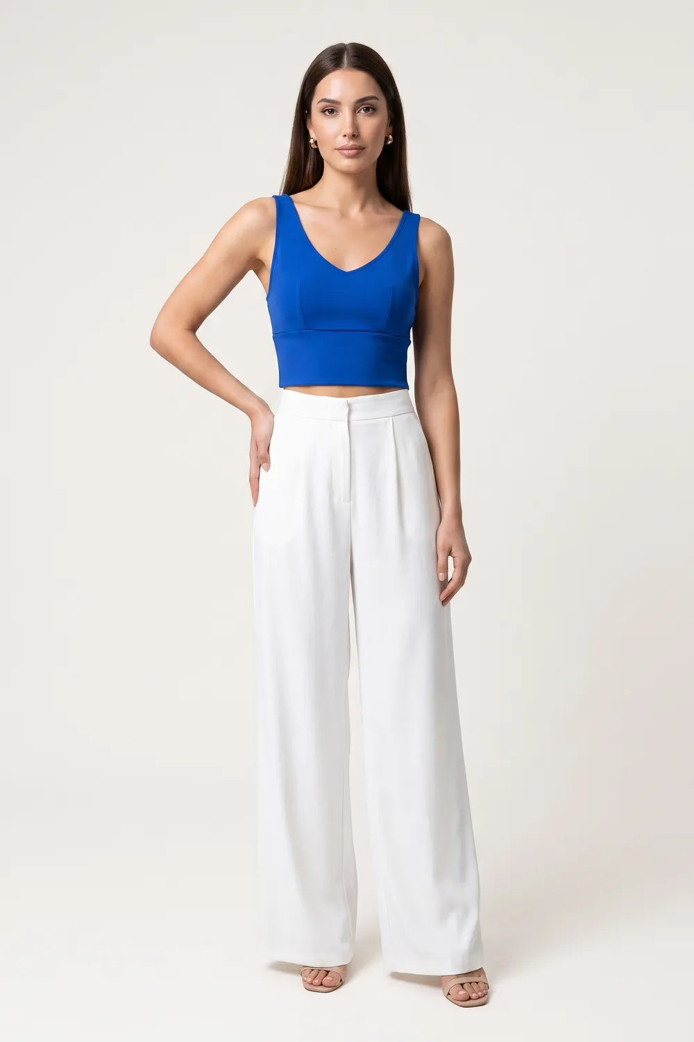 Yıldırım Güngör Kadın Saks Mavisi Crop 5388S1