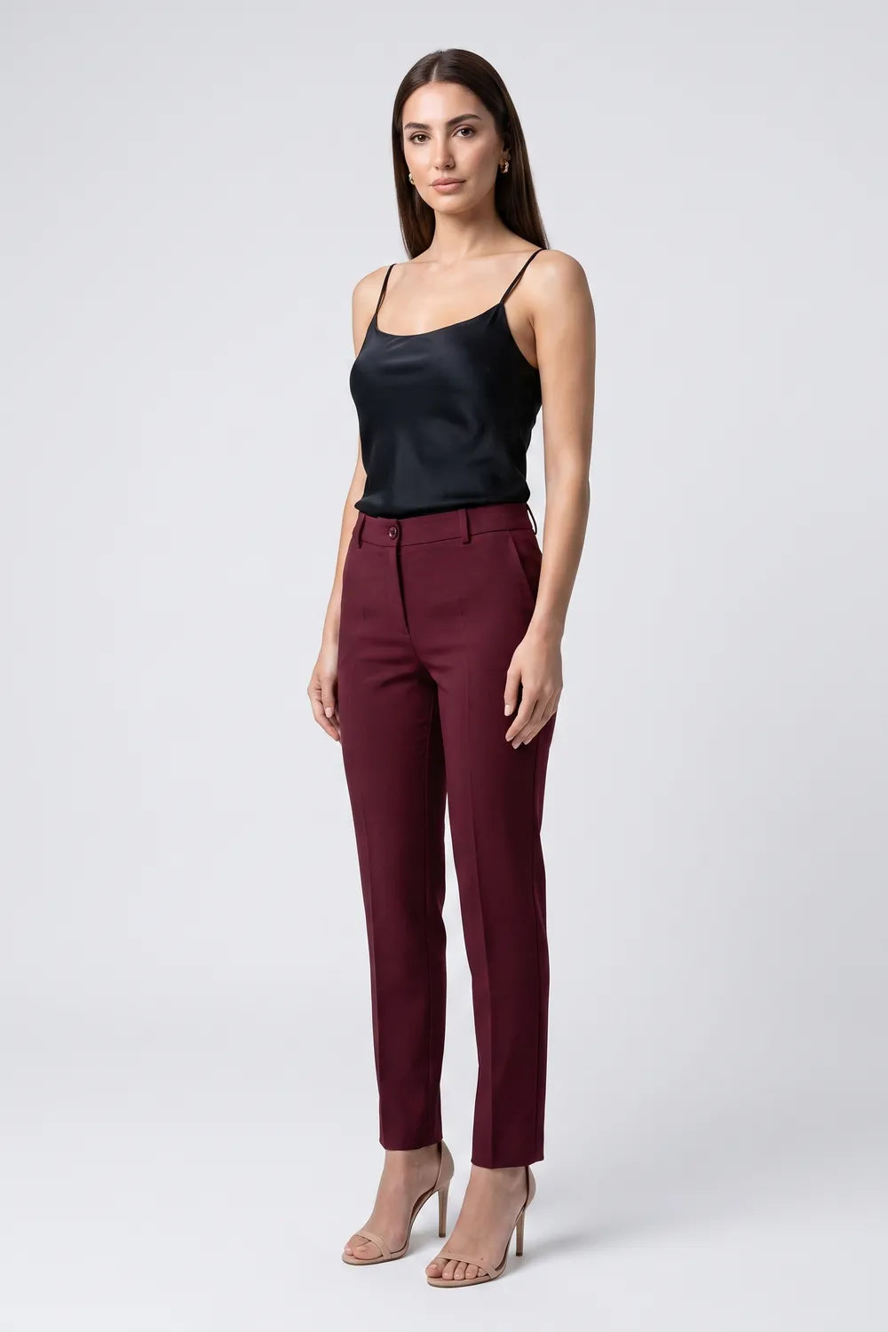 Yıldırım Güngör Kadın Bordo Pantolon 3074