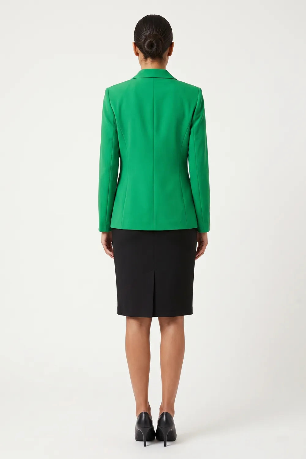 Yıldırım Güngör Kadın Benetton Yeşili Blazer Ceket 714Y3